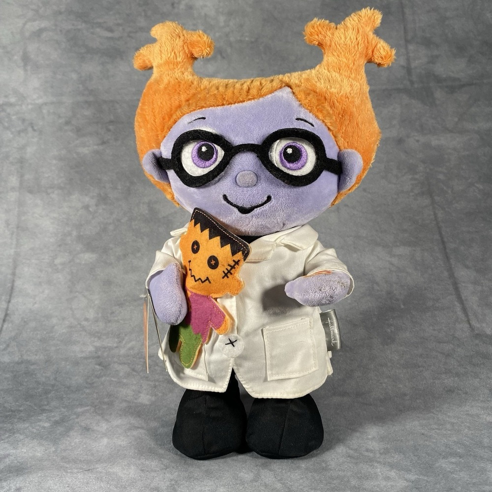 Hallmark Maddie the Mad Scientist Plush Animated Works Halloween Dances Sound